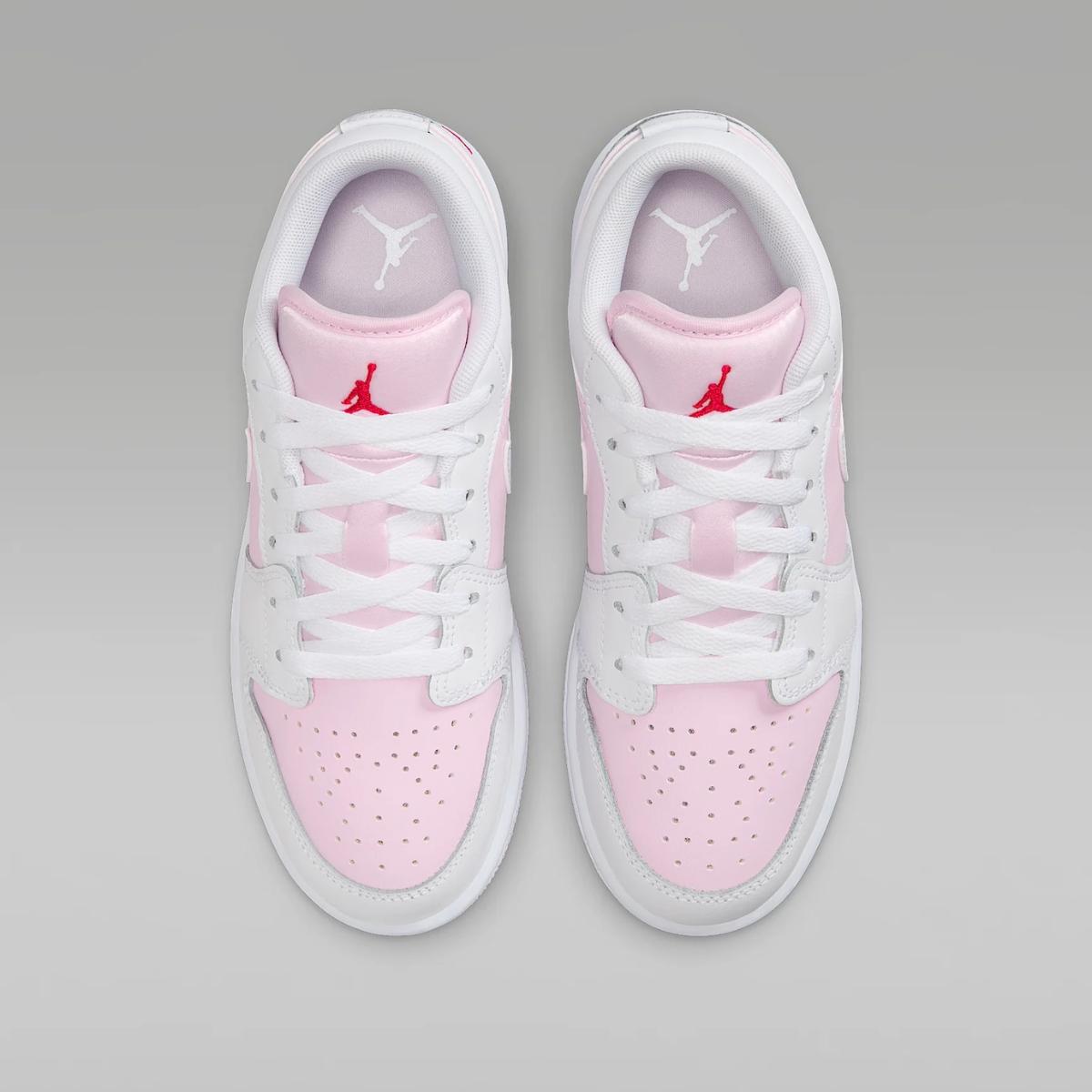 Giày Air Jordan 1 Low Pink Foam White 553560-608 - Ảnh 7