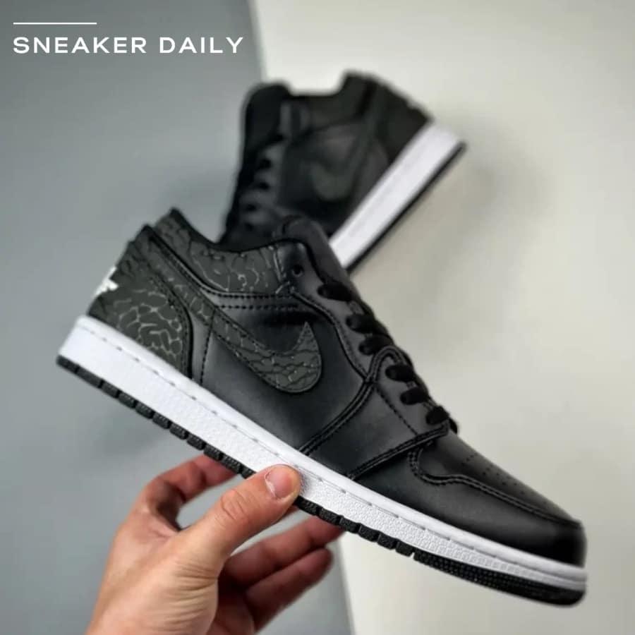Giày Air Jordan 1 Low SE Black Elephant FB9907-001 - Ảnh 4