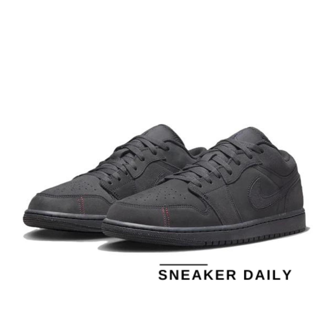 Giày Air Jordan 1 Low SE Craft Dark Smoke Red FD8635-001 - Ảnh 9
