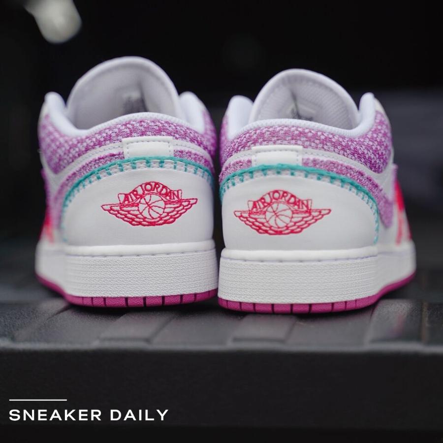 Giày Air Jordan 1 Low SE Knit (GS) DM9037-100 - Ảnh 10