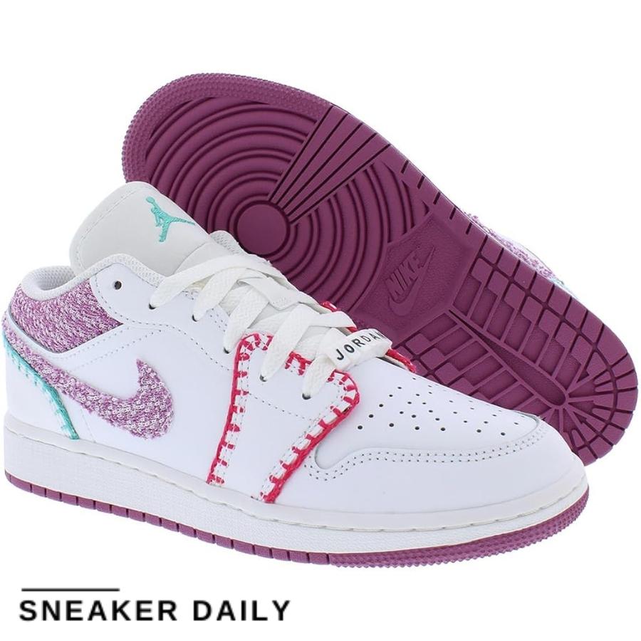 Giày Air Jordan 1 Low SE Knit (GS) DM9037-100 - Ảnh 8