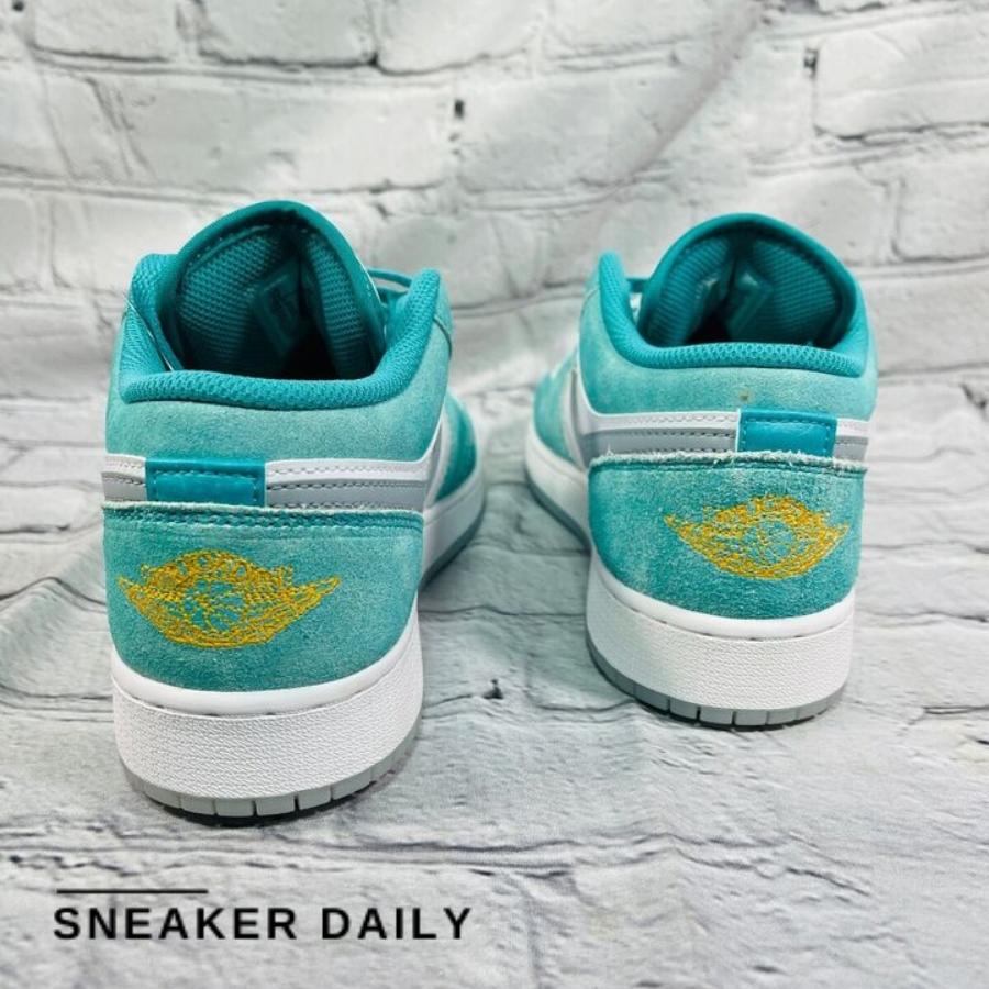 Giày Air Jordan 1 Low SE New Emerald (GS) DO8244-301 - Ảnh 7