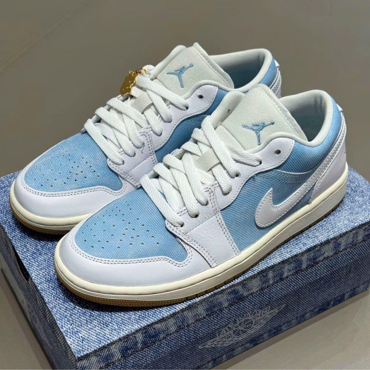 Giày Air Jordan 1 Low SE Worn Blue HQ2004-400 - Ảnh 2
