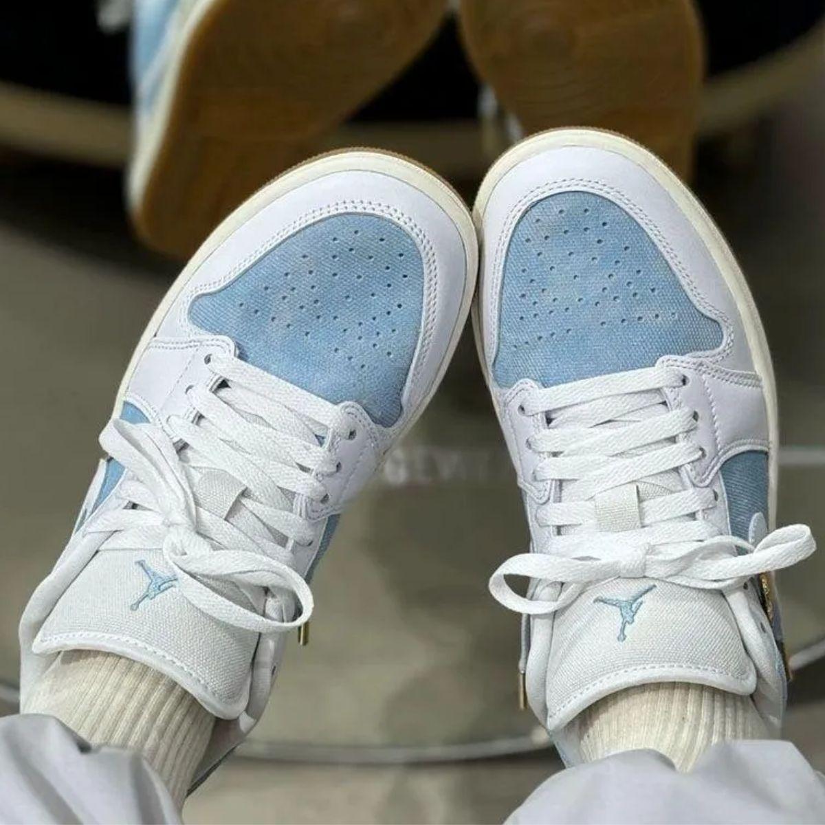 Giày Air Jordan 1 Low SE Worn Blue HQ2004-400 - Ảnh 4
