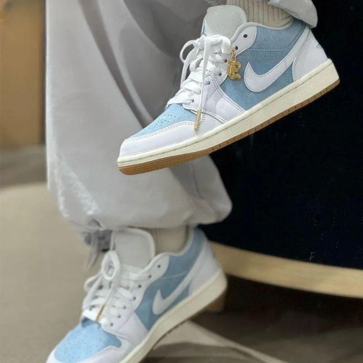 Giày Air Jordan 1 Low SE Worn Blue HQ2004-400 - Ảnh 6