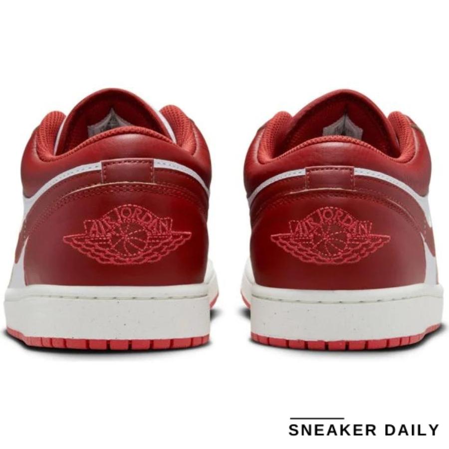 Giày Air Jordan 1 Low White Dune Red FJ3459-160 - Ảnh 13