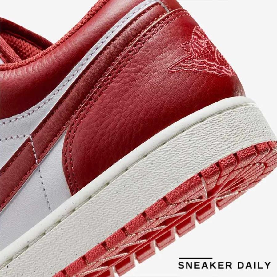 Giày Air Jordan 1 Low White Dune Red FJ3459-160 - Ảnh 14