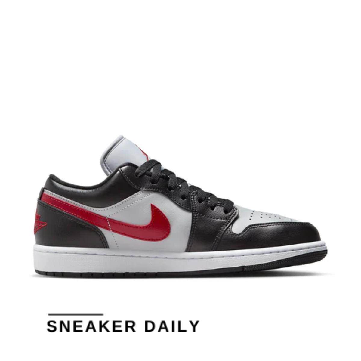Giày Air Jordan 1 Low Wolf Grey Gym Red (WMNS) DC0774-062 - Ảnh 2