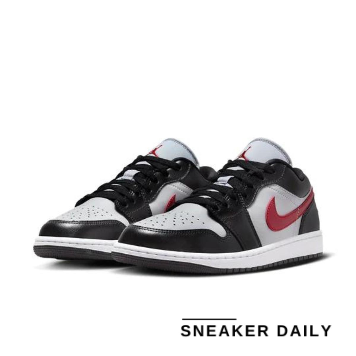 Giày Air Jordan 1 Low Wolf Grey Gym Red (WMNS) DC0774-062 - Ảnh 3