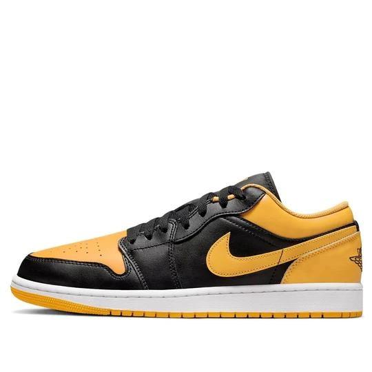 Giày Air Jordan 1 Low Yellow Ochre 553558-072 phối vàng đen trắng
