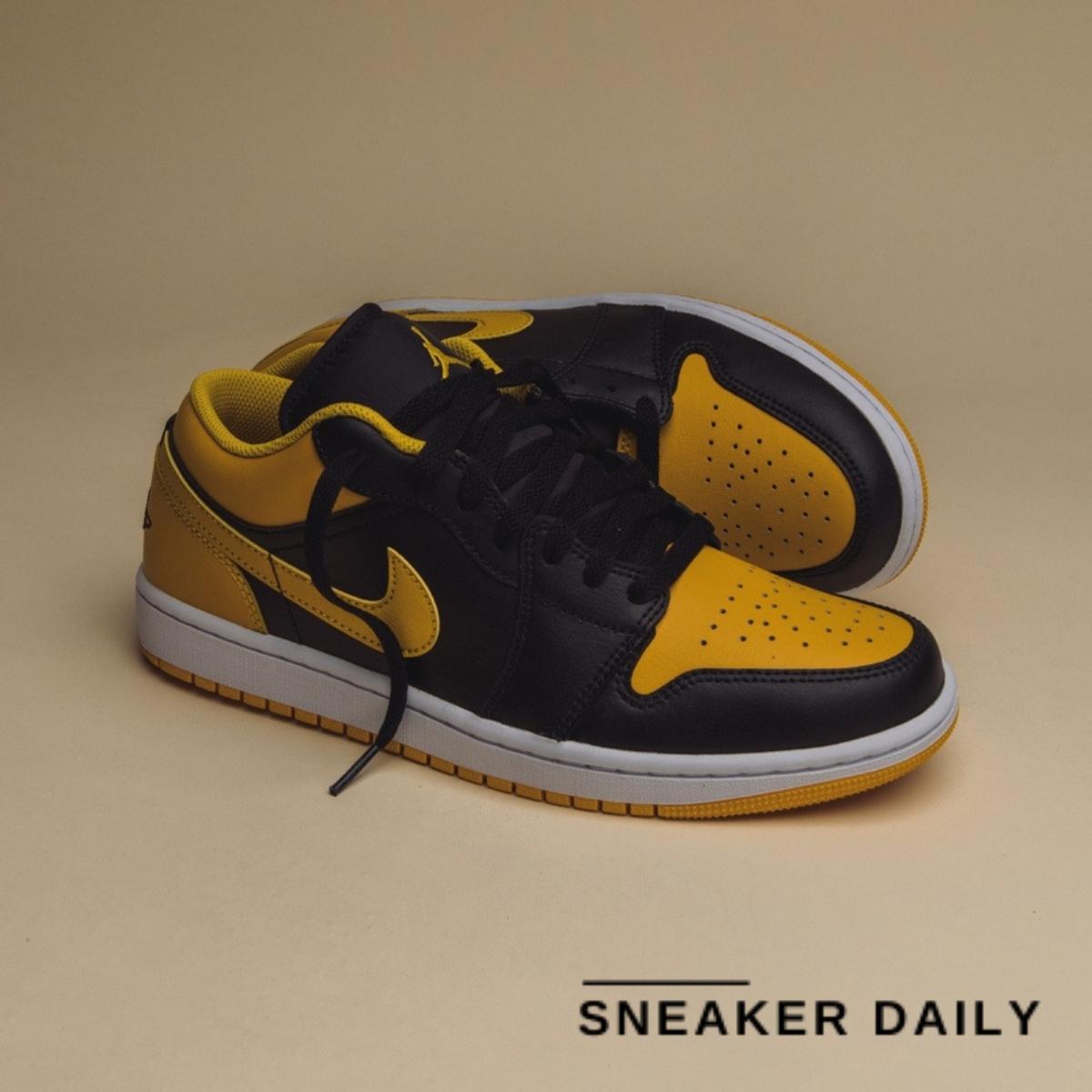 Giày Air Jordan 1 Low Yellow Ochre 553558-072 - Ảnh 7