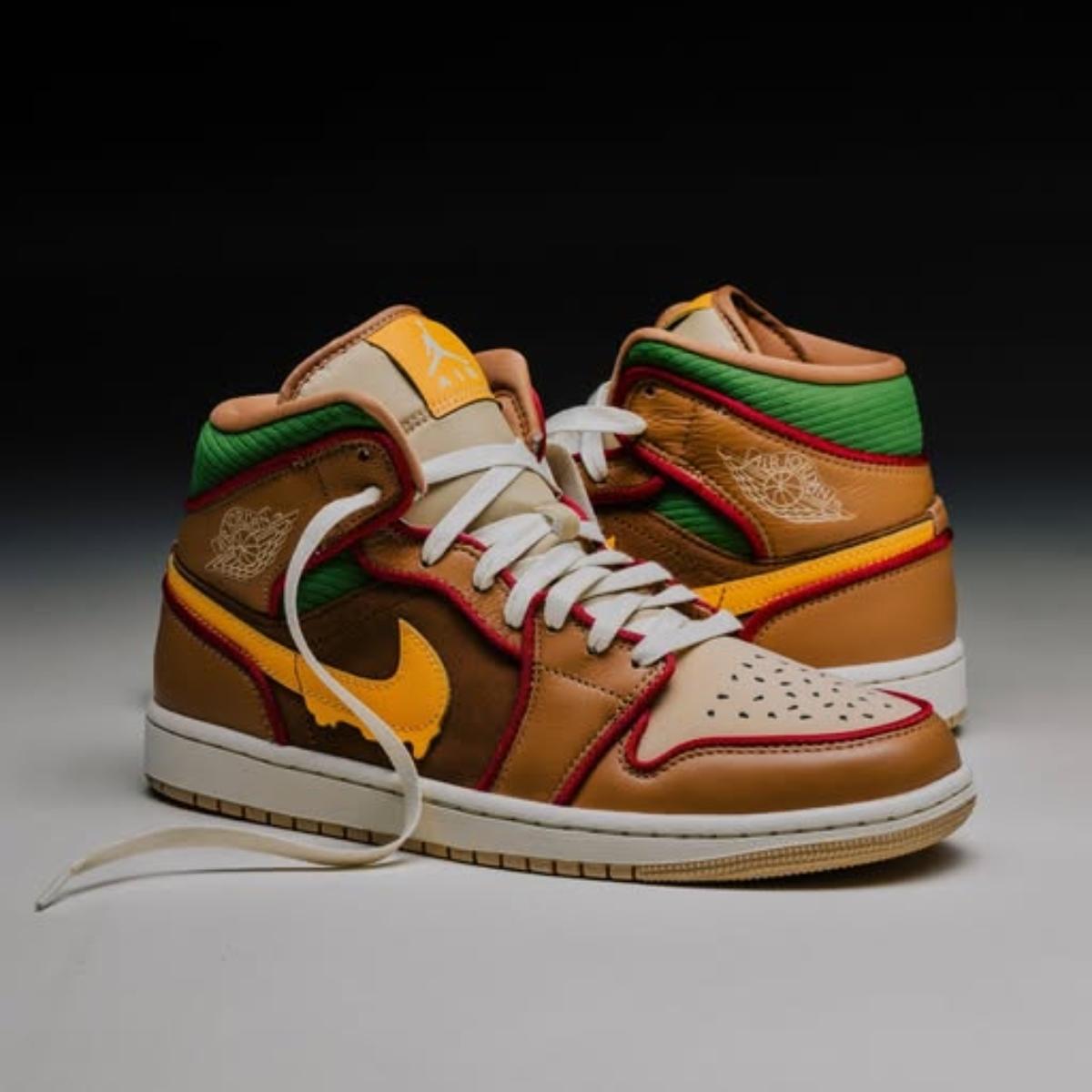 Giày Air Jordan 1 Mid Cheeseburger IB7403-224 - Ảnh 3