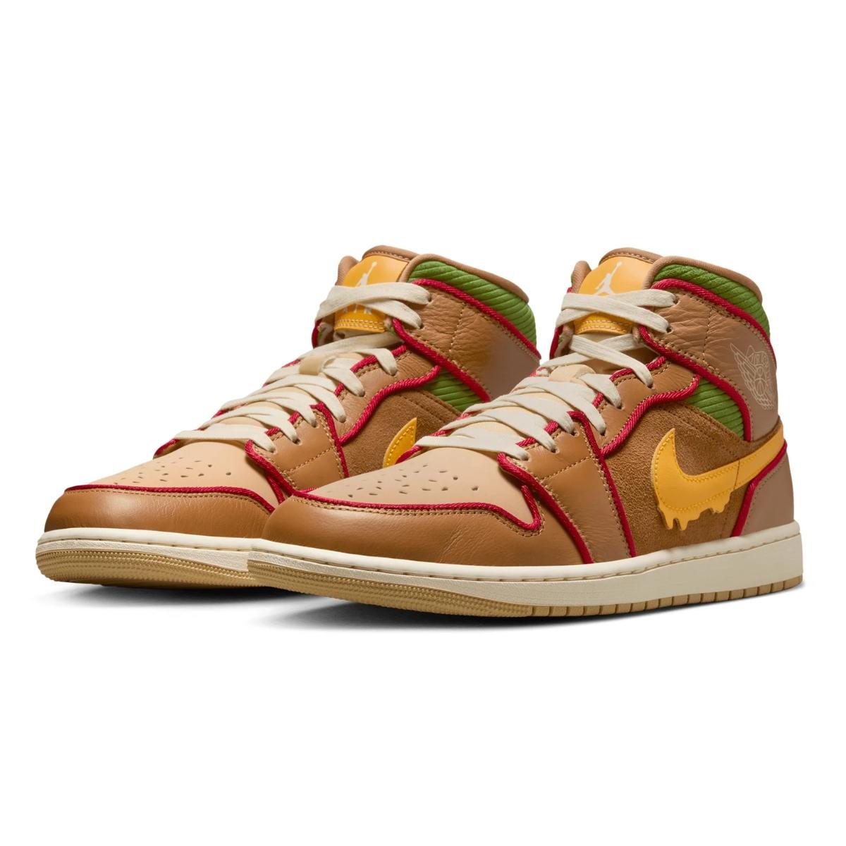 Giày Air Jordan 1 Mid Cheeseburger IB7403-224 - Ảnh 4