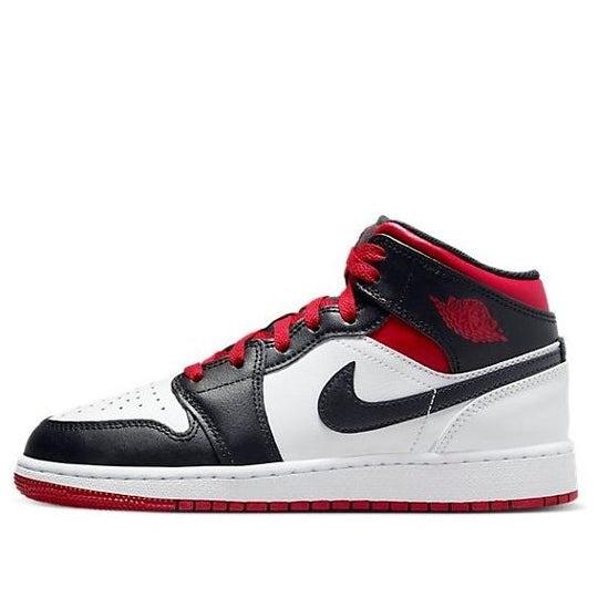 Giày Air Jordan 1 Mid GS Gym Red Black Toe DQ8423-106 phối đỏ trắng đen
