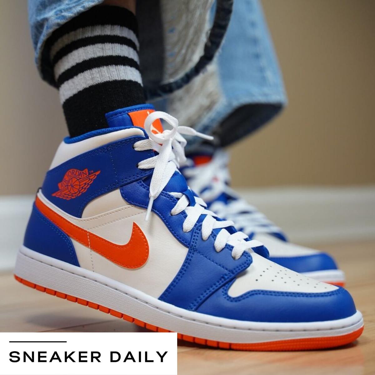 Giày Air Jordan 1 Mid Knicks FD1029-400 - Ảnh 2