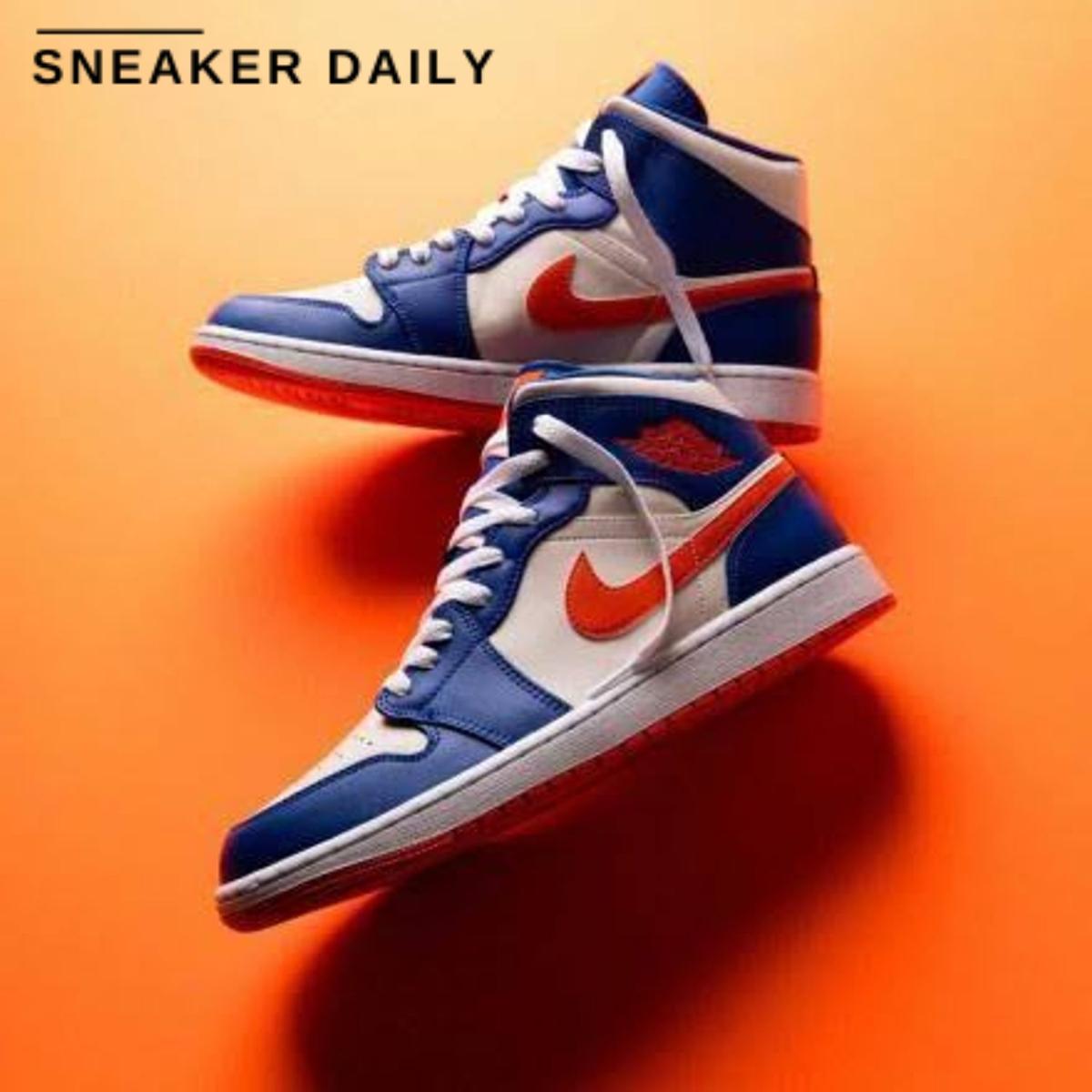 Giày Air Jordan 1 Mid Knicks FD1029-400 - Ảnh 6
