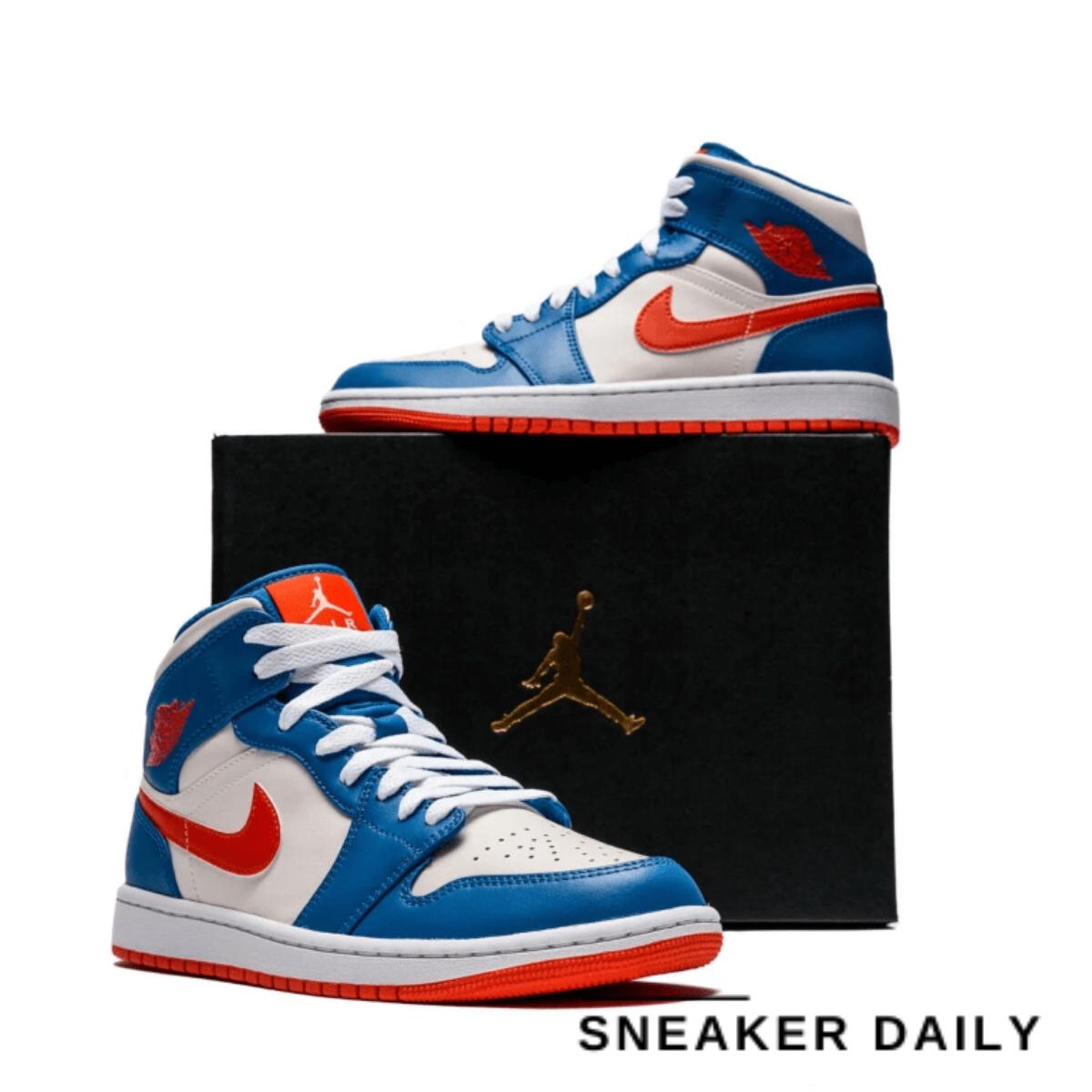 Giày Air Jordan 1 Mid Knicks FD1029-400 - Ảnh 7