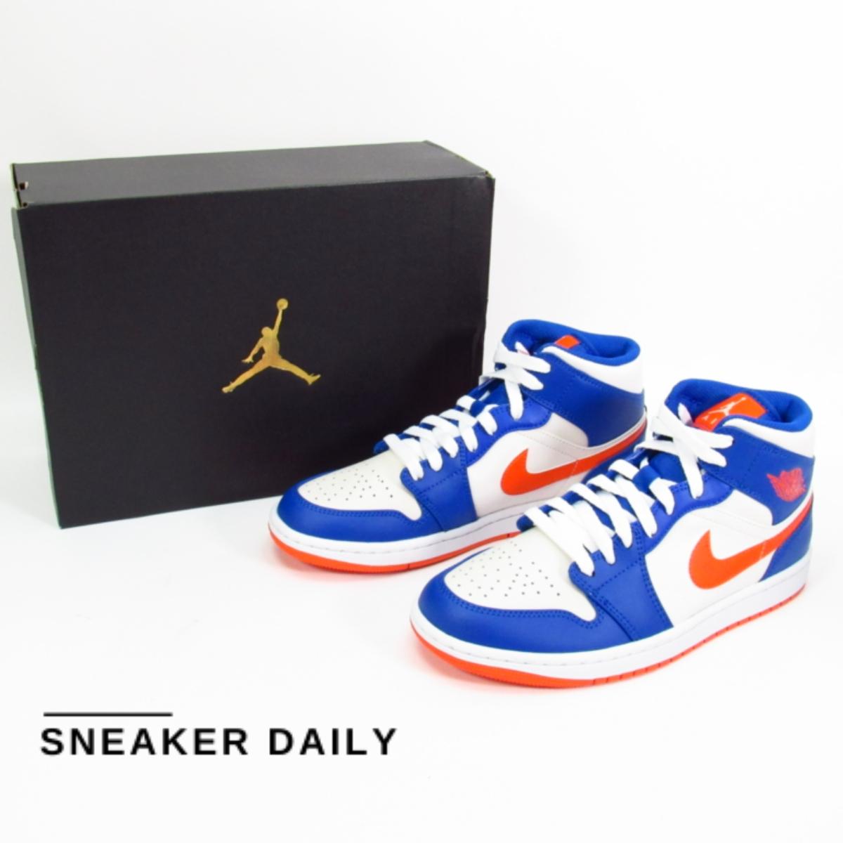 Giày Air Jordan 1 Mid Knicks FD1029-400 - Ảnh 8
