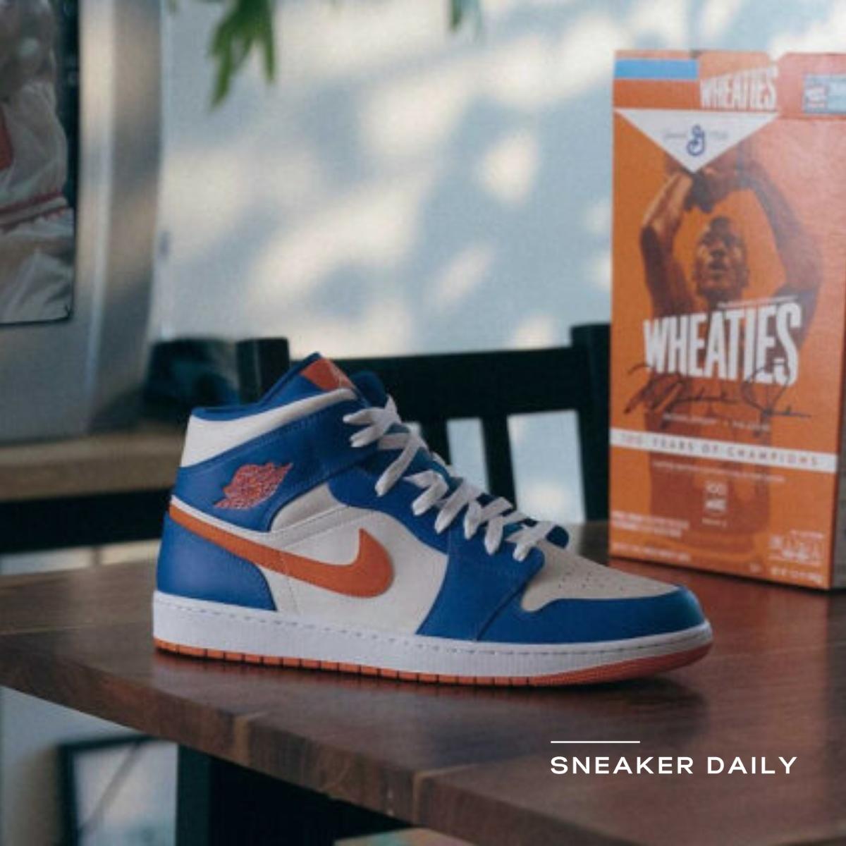 Giày Air Jordan 1 Mid Knicks FD1029-400 - Ảnh 9