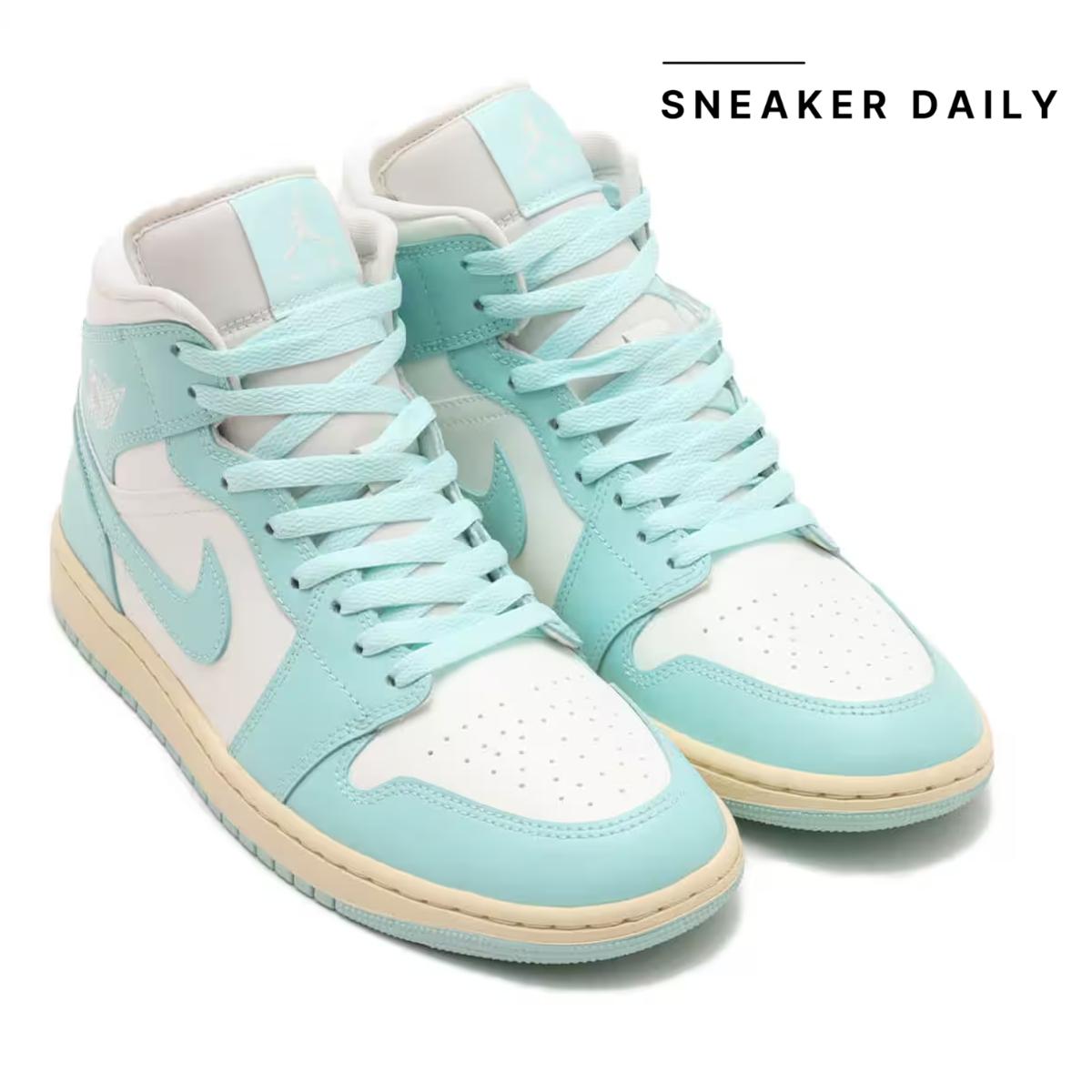 Giày Air Jordan 1 Mid Light Dew (Wmns) BQ6472-132 - Ảnh 5