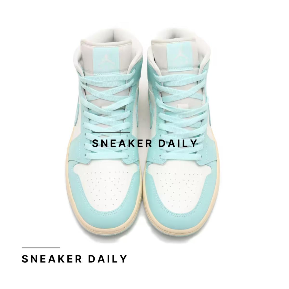 Giày Air Jordan 1 Mid Light Dew (Wmns) BQ6472-132 - Ảnh 6