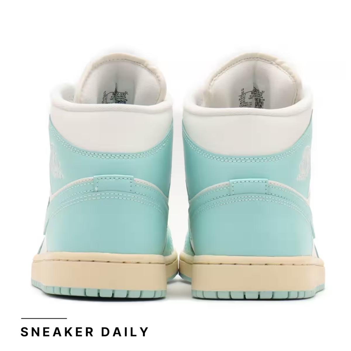 Giày Air Jordan 1 Mid Light Dew (Wmns) BQ6472-132 - Ảnh 7