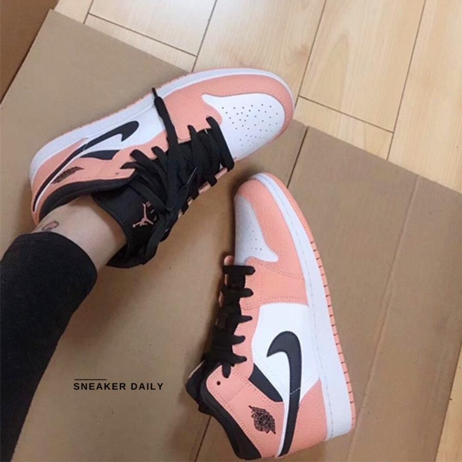 Giày Air Jordan 1 Mid Pink Quartz 555112-603 - Ảnh 10