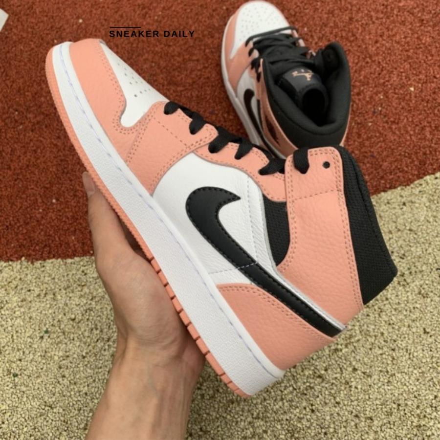 Giày Air Jordan 1 Mid Pink Quartz 555112-603 - Ảnh 6