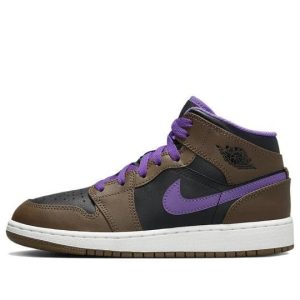 Giày Air Jordan 1 Mid Purple Mocha (GS) DQ8423-215