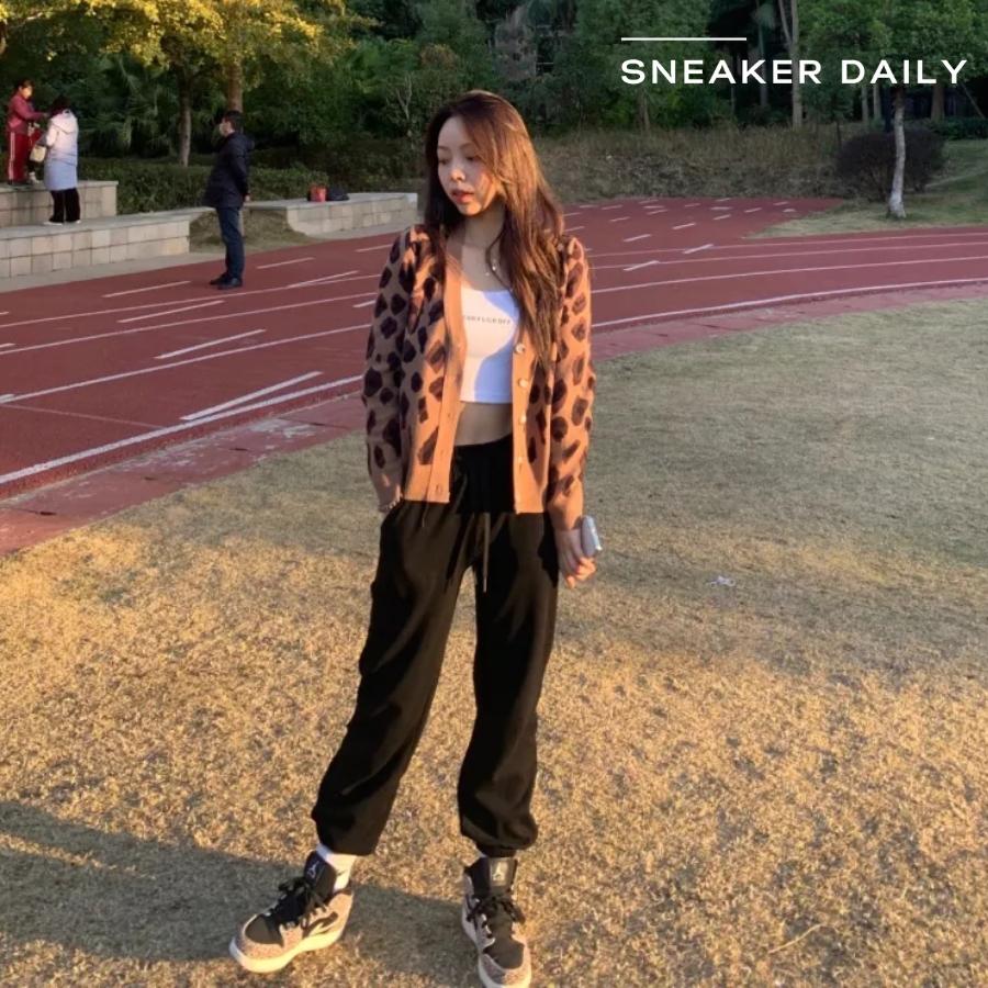 Giày Air Jordan 1 Mid SE Leopard (GS) BQ6931-021 - Ảnh 9