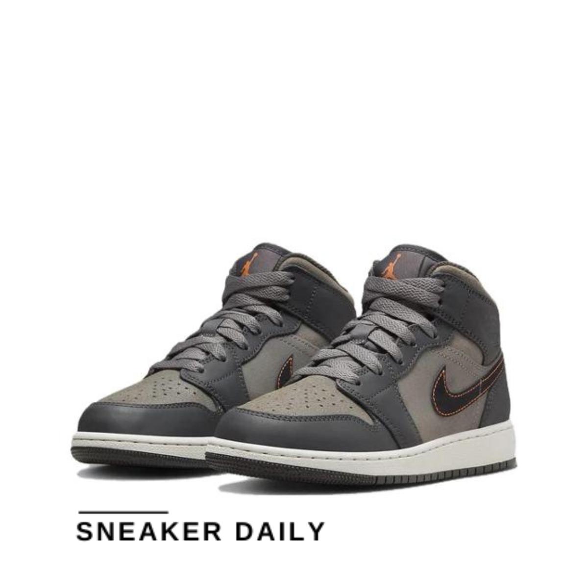 Giày Air Jordan 1 Mid SE Night Stadium (GS) FQ8341-017 - Ảnh 6