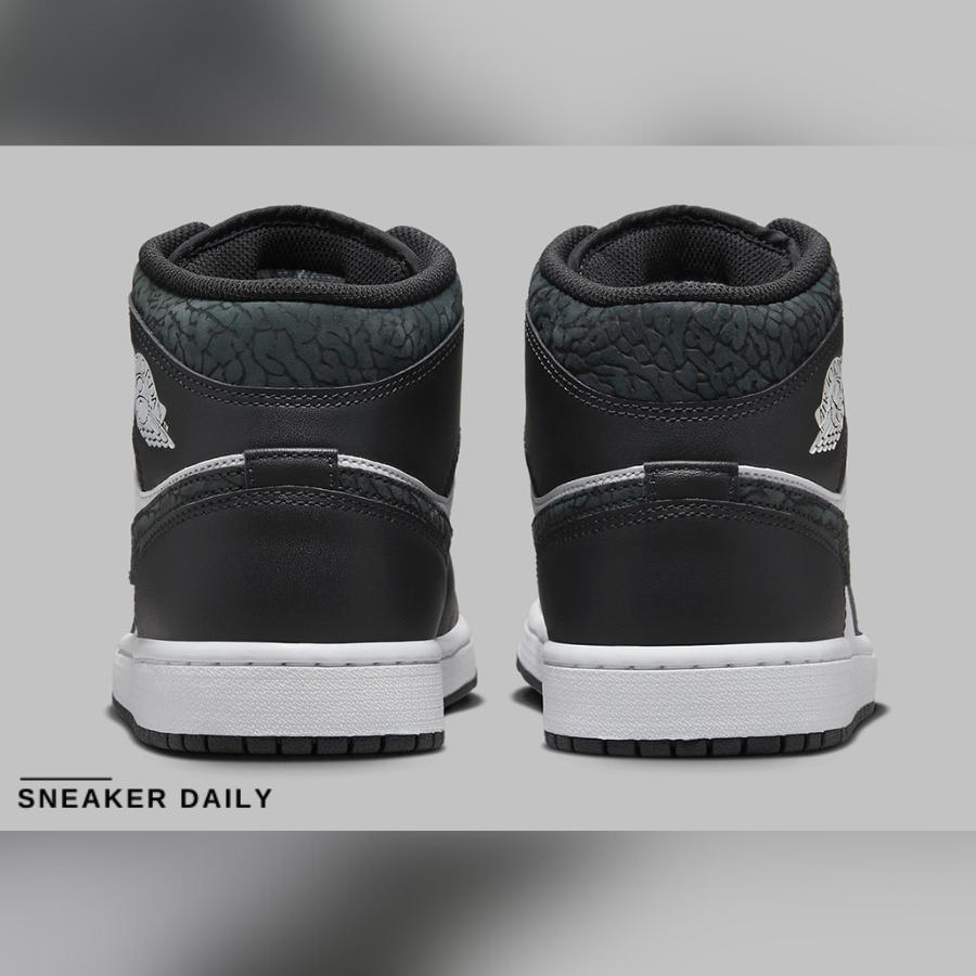Giày Air Jordan 1 Mid SE Panda Elephant FB9911-001 - Ảnh 10
