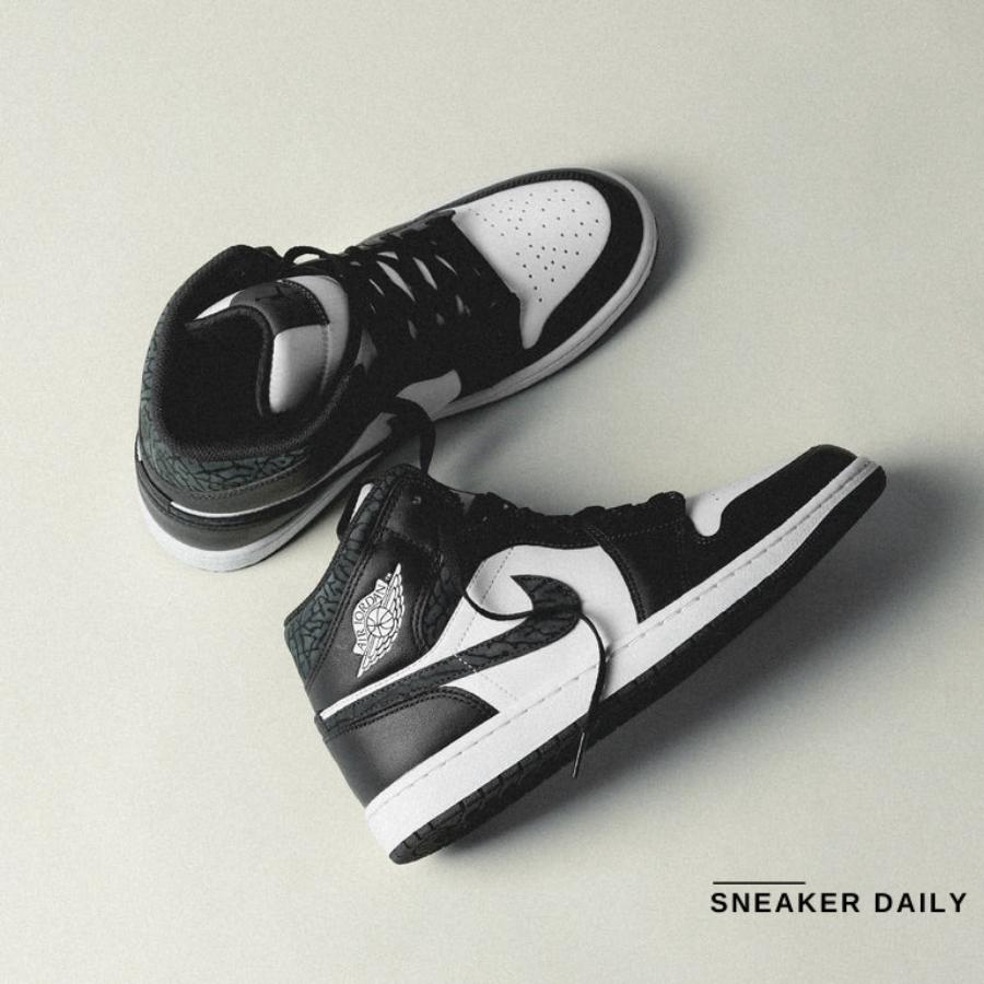 Giày Air Jordan 1 Mid SE Panda Elephant FB9911-001 - Ảnh 2