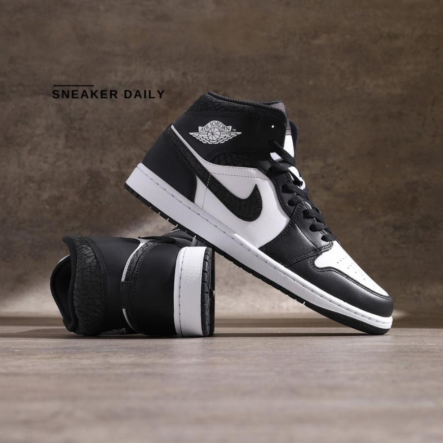 Giày Air Jordan 1 Mid SE Panda Elephant FB9911-001 - Ảnh 4