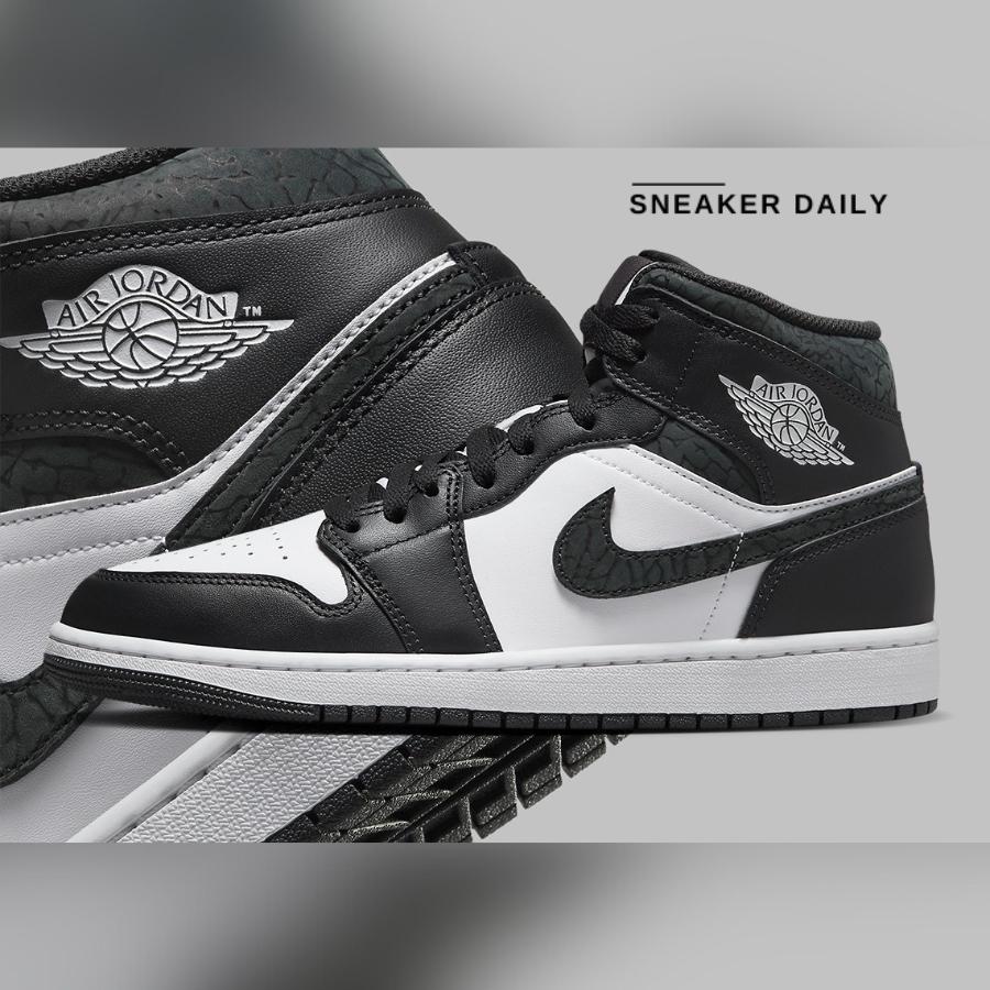 Giày Air Jordan 1 Mid SE Panda Elephant FB9911-001 - Ảnh 5