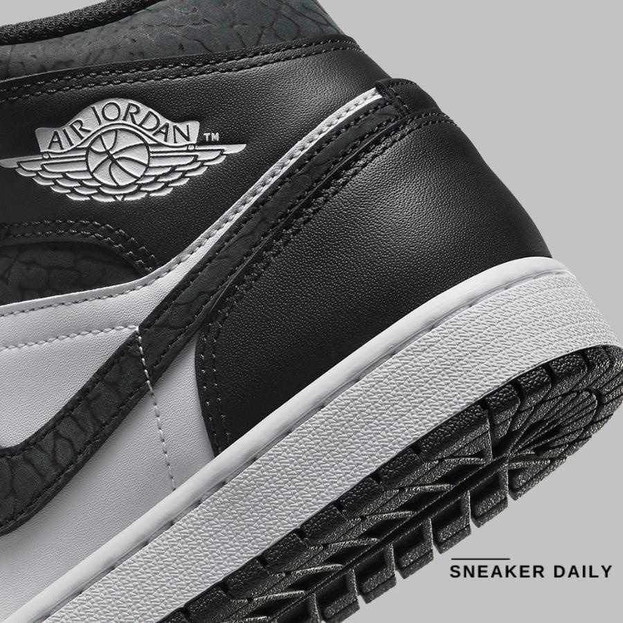 Giày Air Jordan 1 Mid SE Panda Elephant FB9911-001 - Ảnh 7