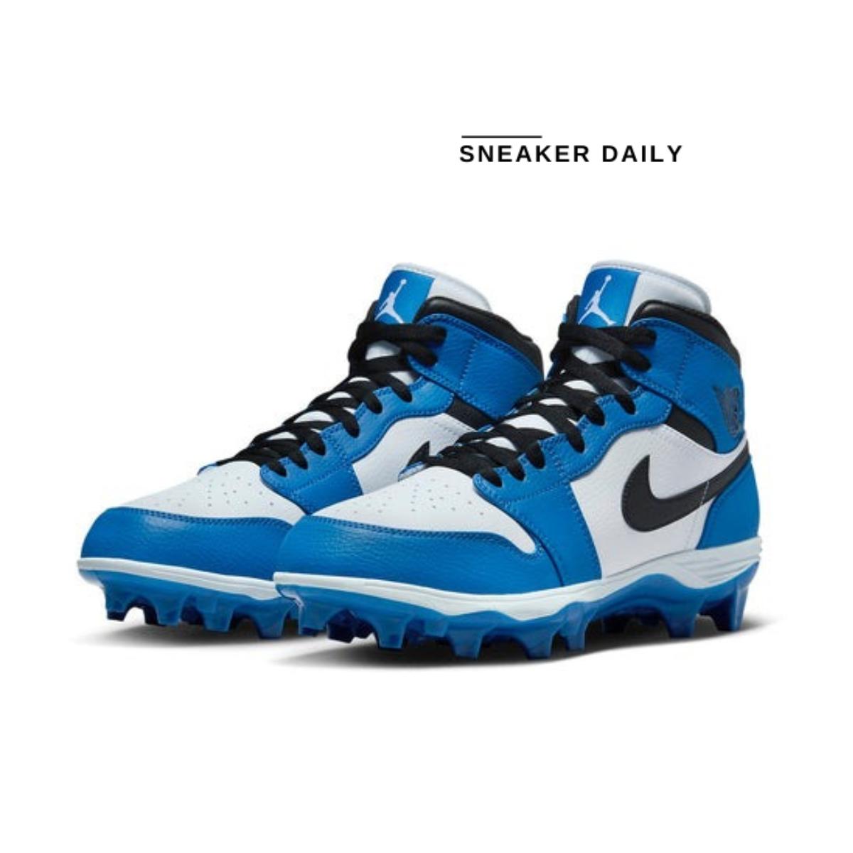Giày Air Jordan 1 Mid TD Cleat White Black Royal FJ6805-104 - Ảnh 2