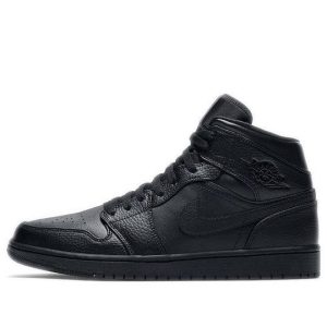 Giày Air Jordan 1 Mid Triple Black 2020 554724-091