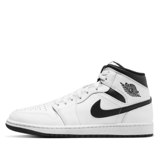 Giày Air Jordan 1 Mid White Black DQ8426-132 phối trắng đen