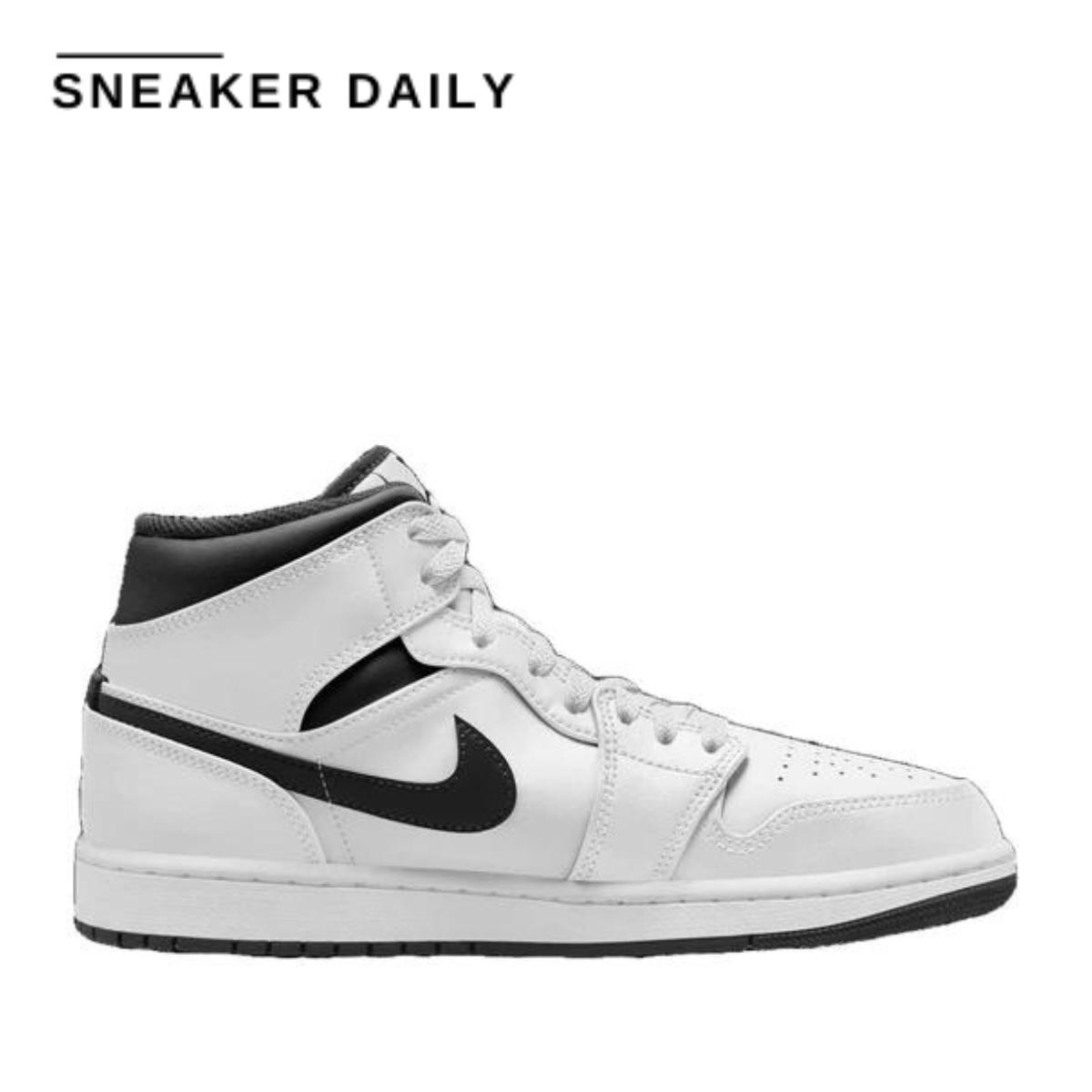 Giày Air Jordan 1 Mid White Black DQ8426-132 - Ảnh 2