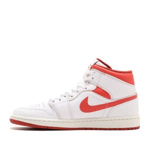 Giày Air Jordan 1 Mid White Dune Red FJ3458-160