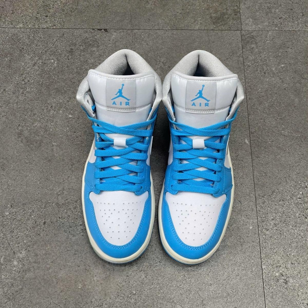 Giày Air Jordan 1 Mid Wmns Dark Powder Blue BQ6472-400 - Ảnh 6