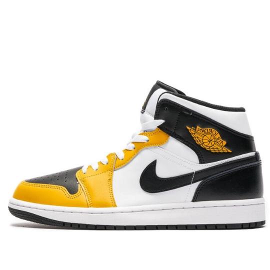 Giày Air Jordan 1 Mid Yellow Ochre DQ8426-701 phối màu vàng đen trắng