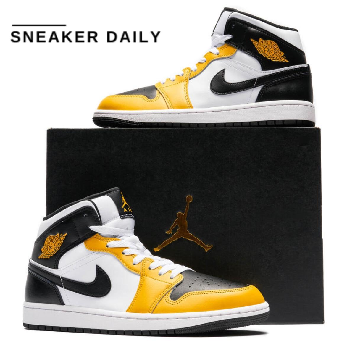 Giày Air Jordan 1 Mid Yellow Ochre DQ8426-701 - Ảnh 4