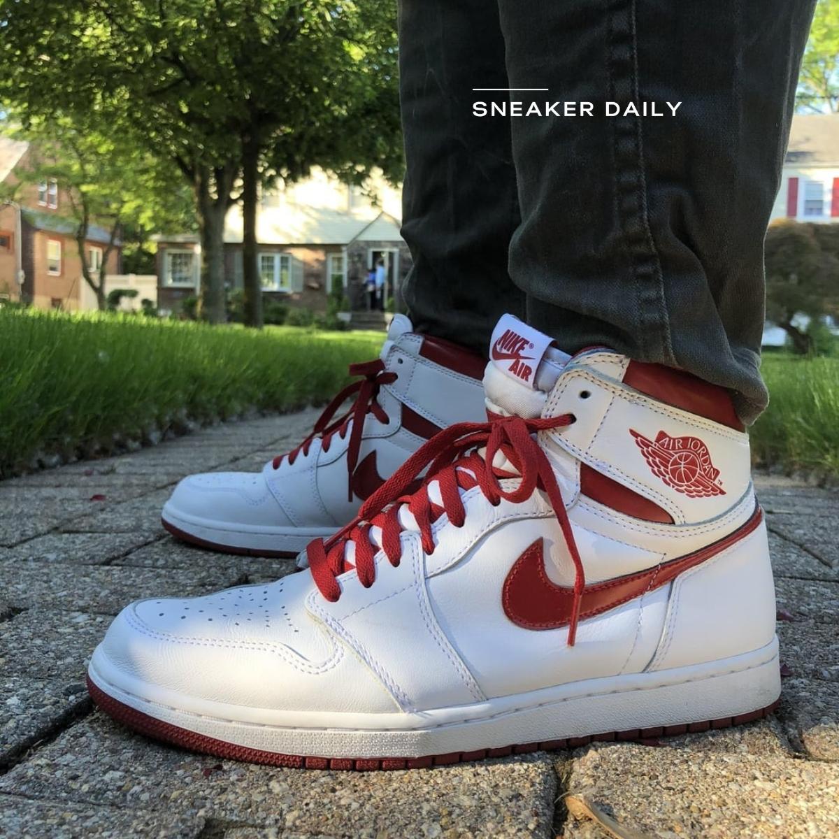 Giày Air Jordan 1 Retro High 85 OG Metallic Burgundy BQ4422-161 - Ảnh 4