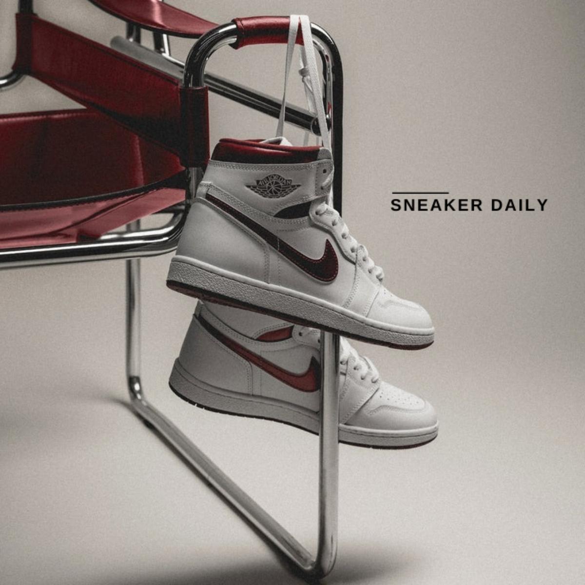 Giày Air Jordan 1 Retro High 85 OG Metallic Burgundy BQ4422-161 - Ảnh 8