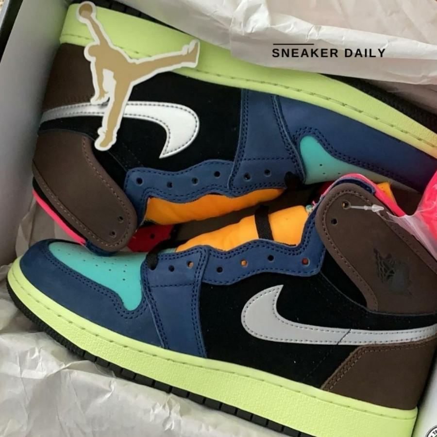 Giày Air Jordan 1 Retro High GS Tokyo Bio Hack 575441-201 - Ảnh 4