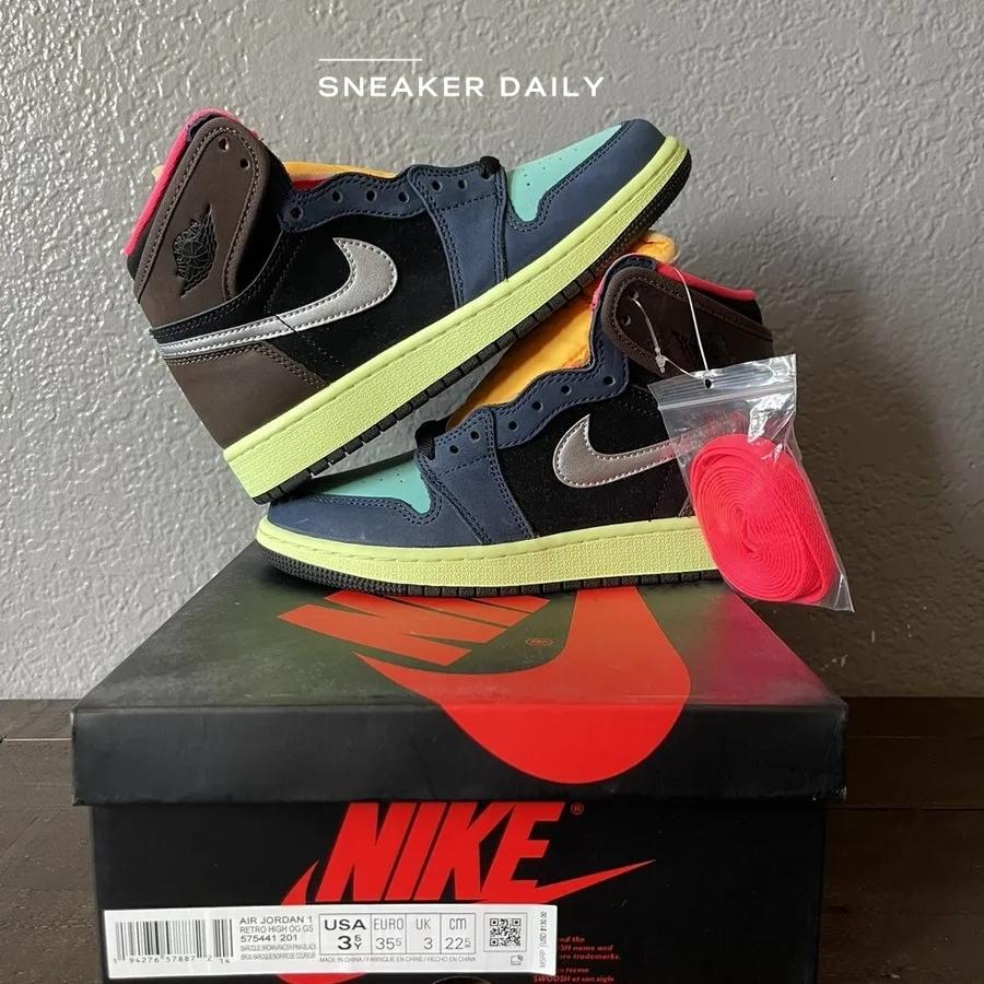 Giày Air Jordan 1 Retro High GS Tokyo Bio Hack 575441-201 - Ảnh 5