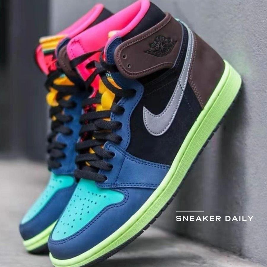 Giày Air Jordan 1 Retro High GS Tokyo Bio Hack 575441-201 - Ảnh 6
