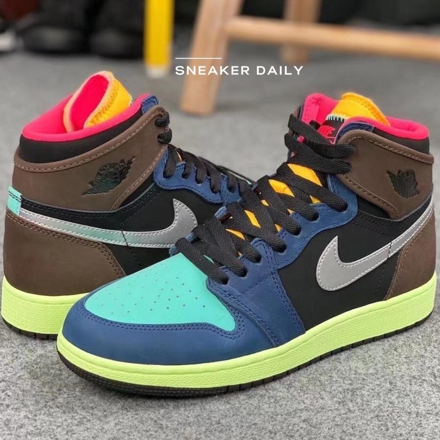 Giày Air Jordan 1 Retro High GS Tokyo Bio Hack 575441-201 - Ảnh 7